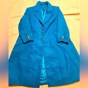 Roman’s Women's Plus Size Long Wool-Blend Winter Coat